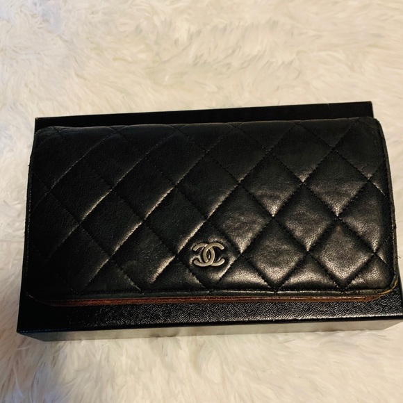 🖤Chanel CC Matelasse Bifold Long Wallet 𝑊𝑂𝐶🌸 - Picture 8 of 8